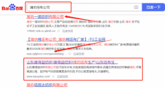 山東*祥(康得益)紡織有限公司百度關鍵詞排名保證在首頁效果