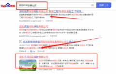 岳陽*河環(huán)保科技有限公司SEO最快上詞效果展示